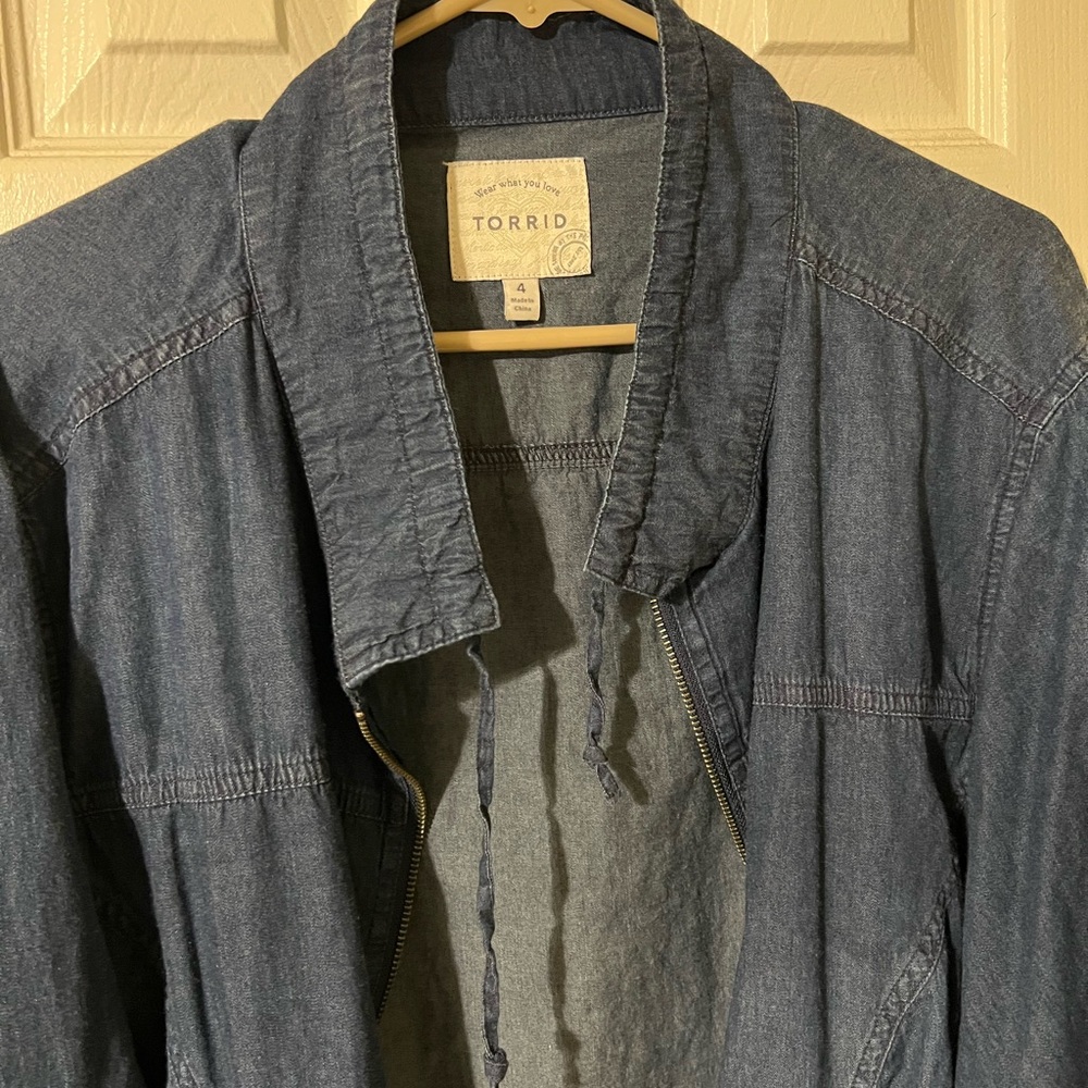 Torrid Dark Blue Denim Jacket